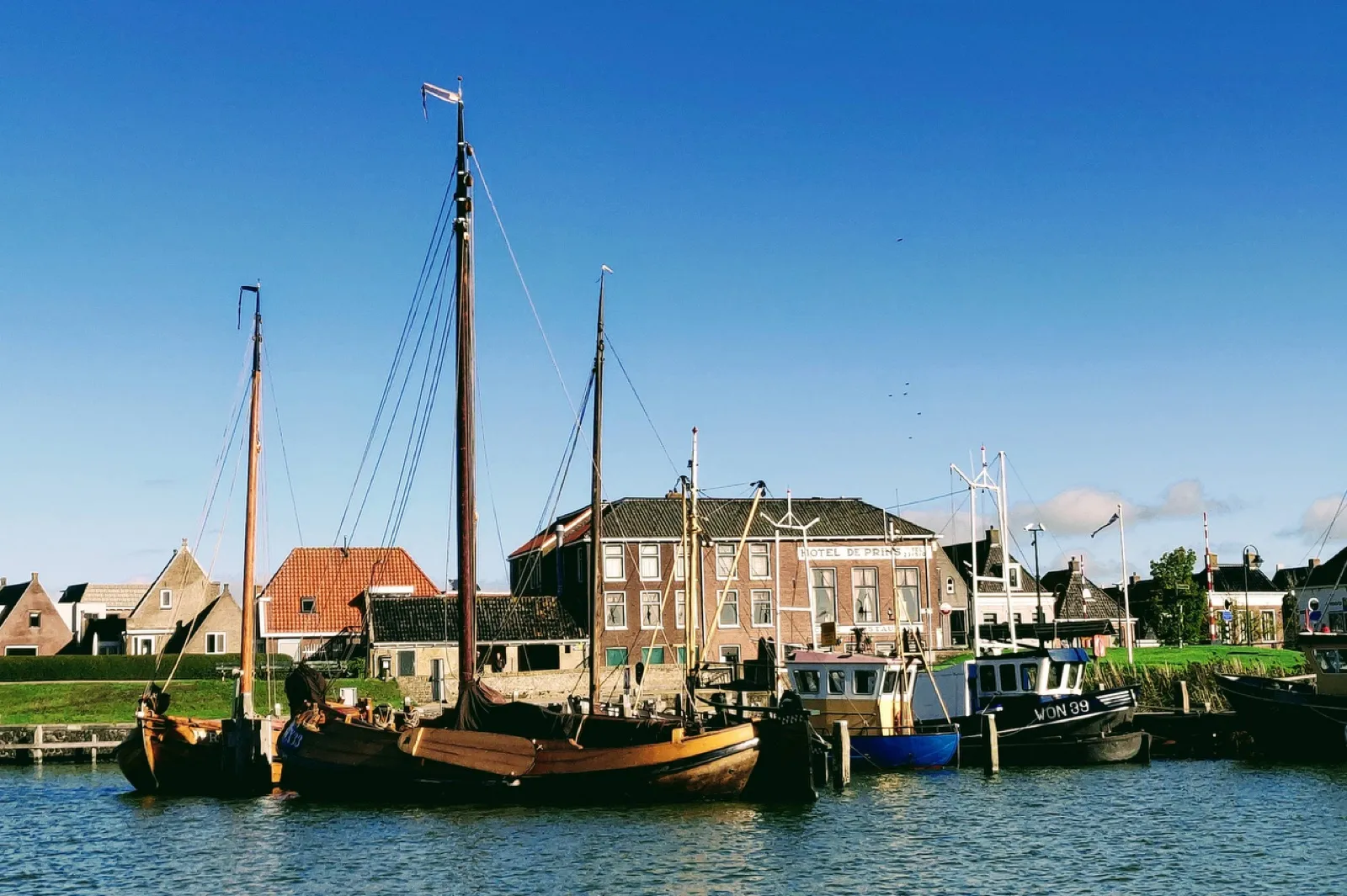 Makkum, home of Hutting Yachts in Friesland.