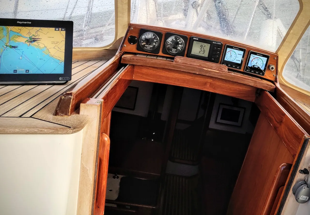 Old instruments in the cockpit