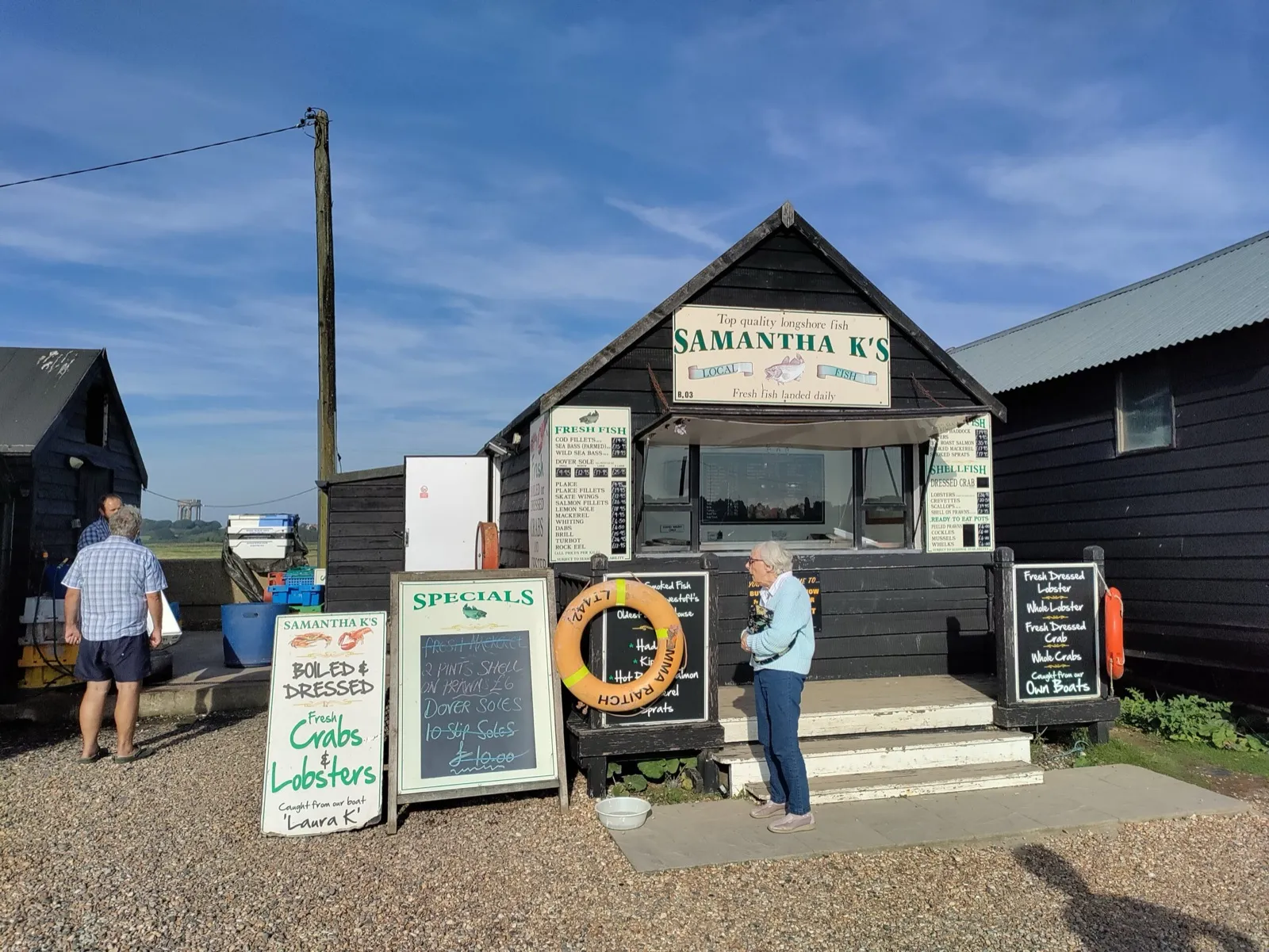 Fresh lobster in Southwold