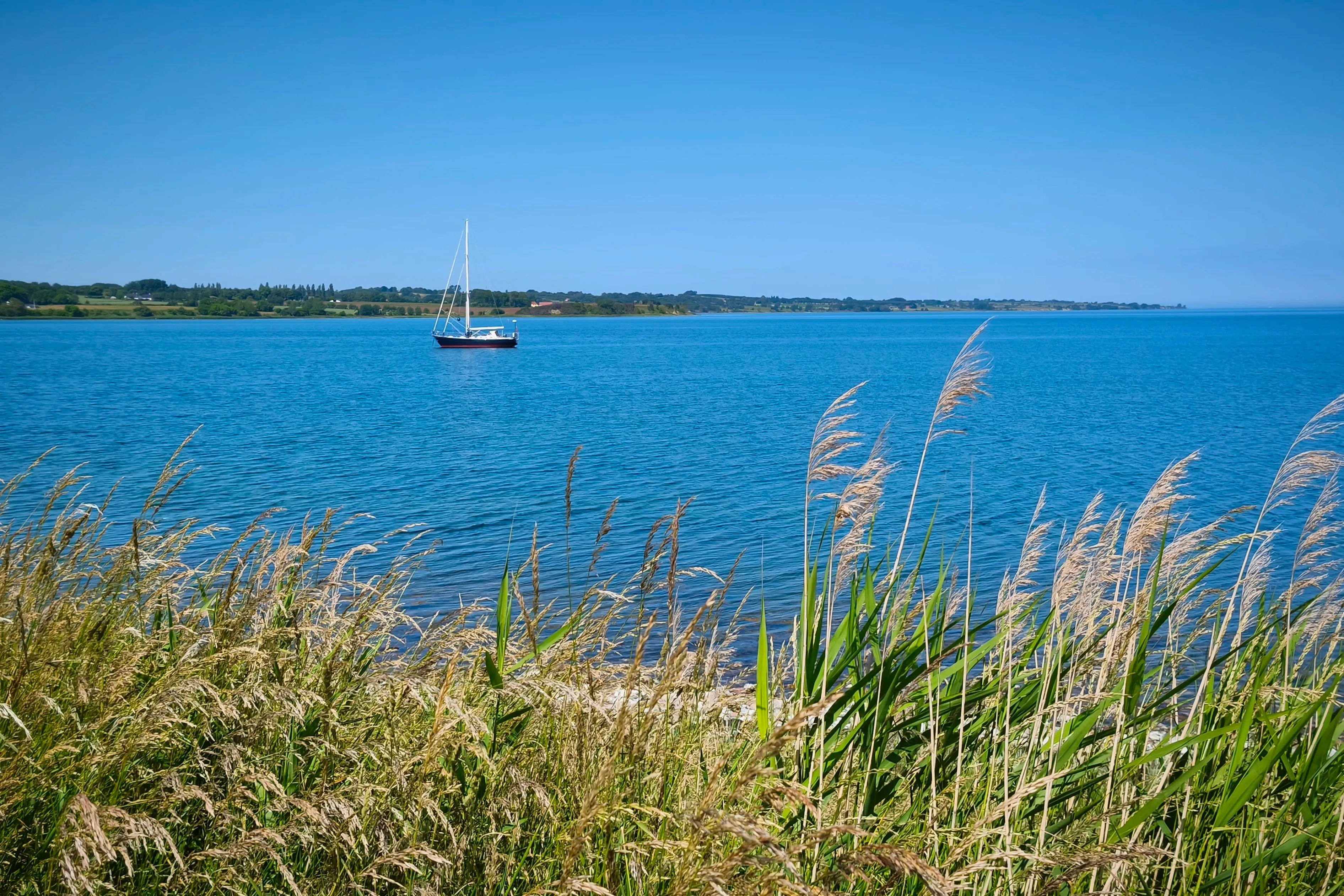 Coelacanth at anchor in Ærø, Denmark.