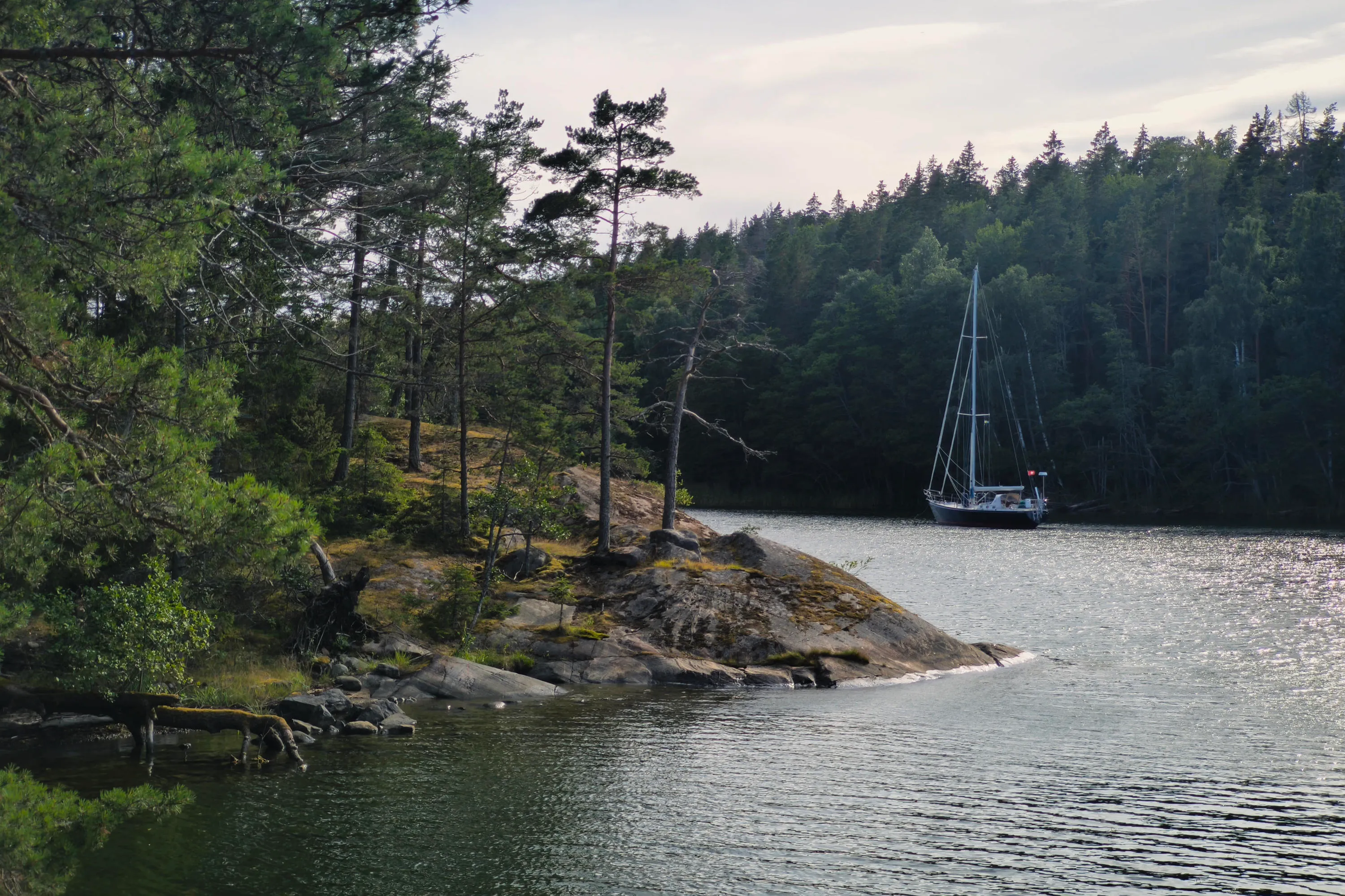 Coelacanth anchored in Styvnäset.