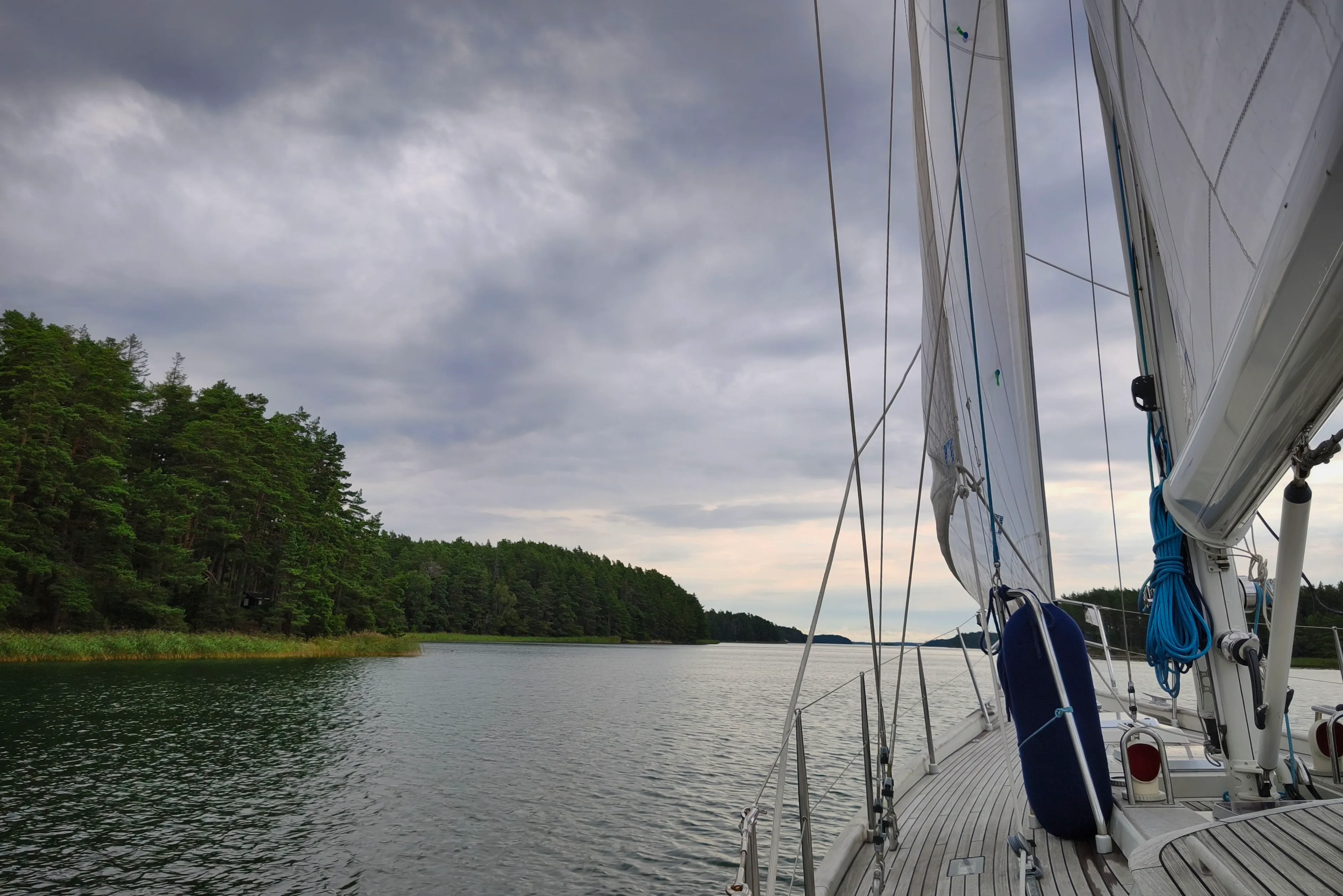 Sailing in the Turku archipelago, Finland.