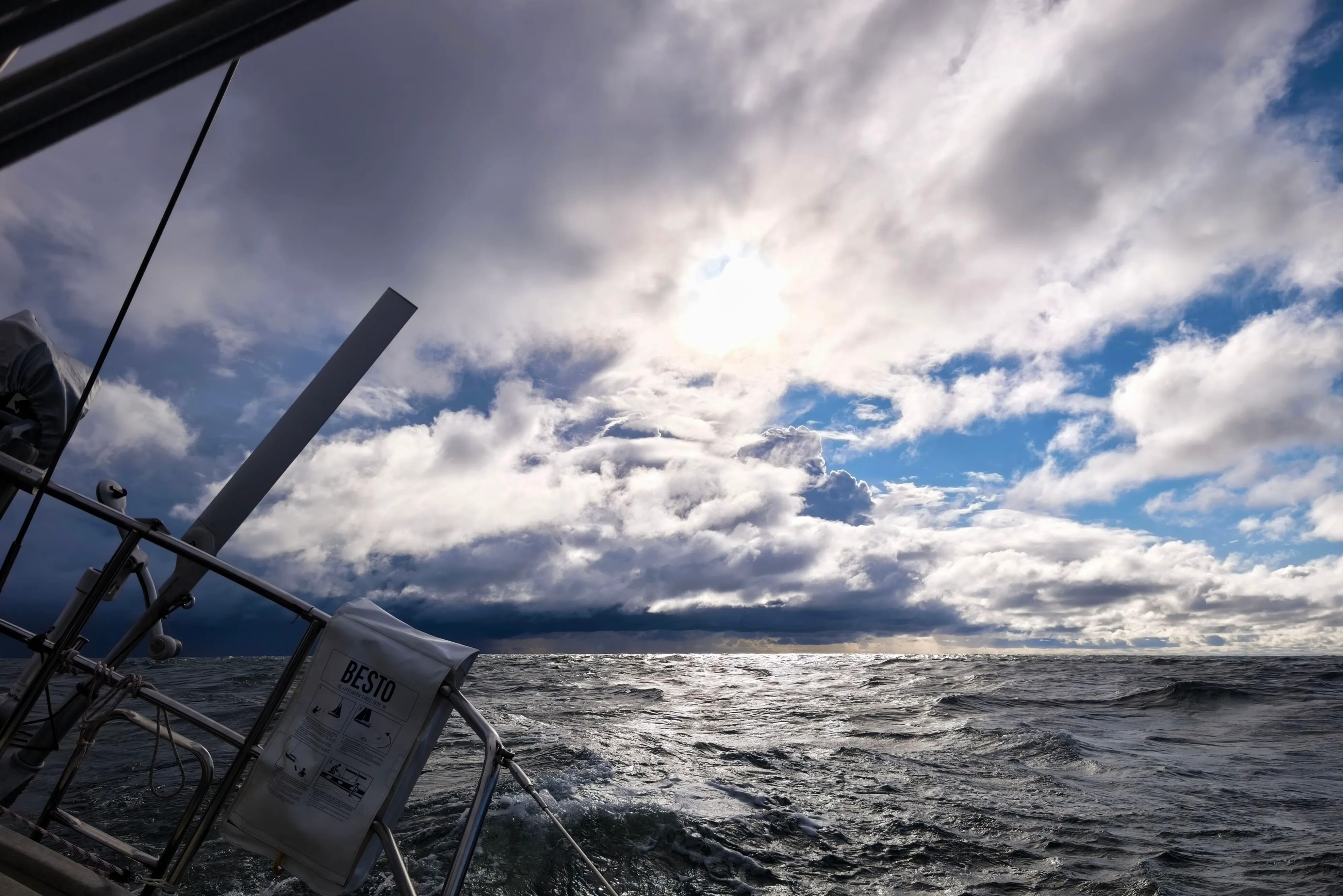 Sailing through a cold front from the Åland islands to the Stockholm archipelago.