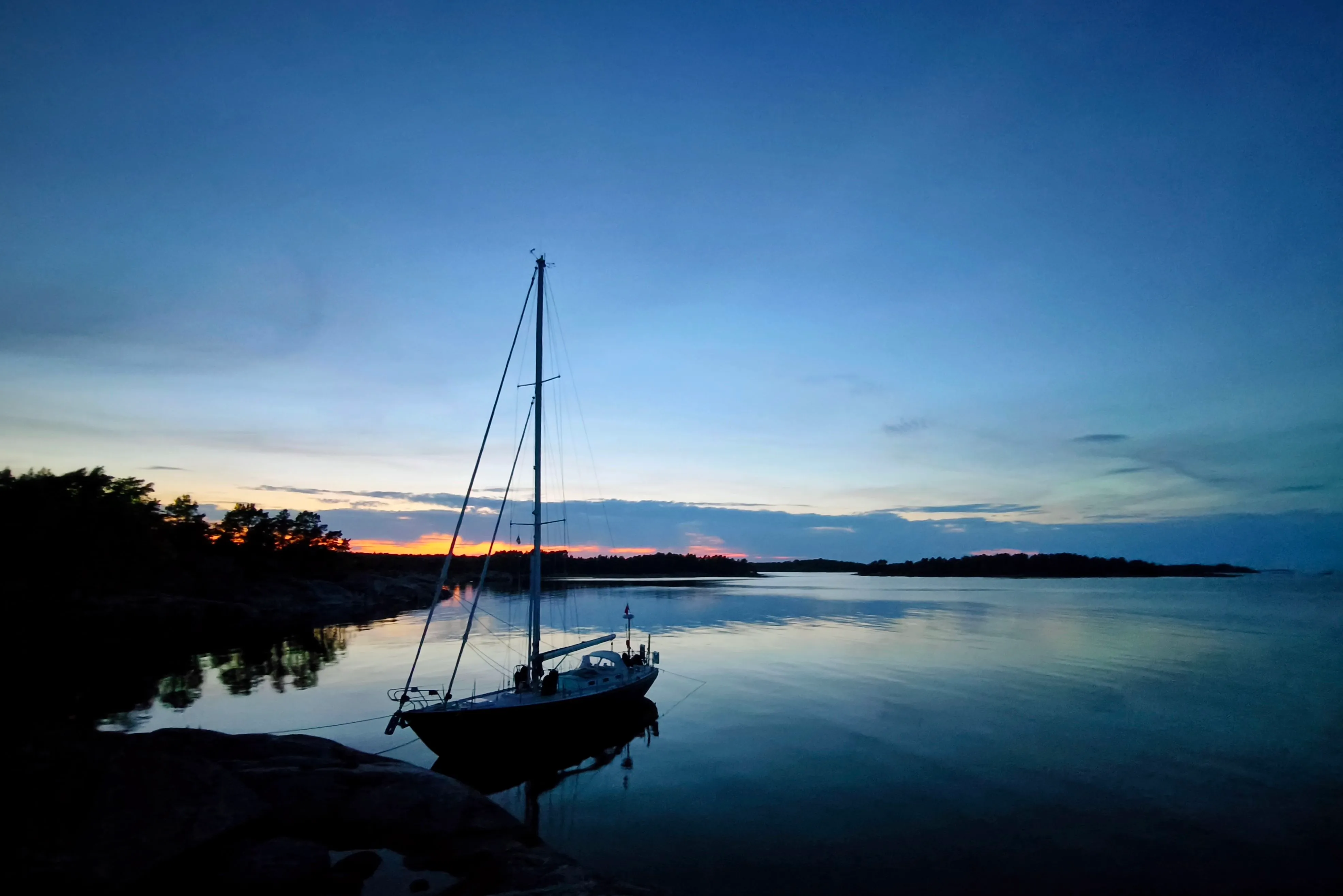 Night falls in Stora Förö.