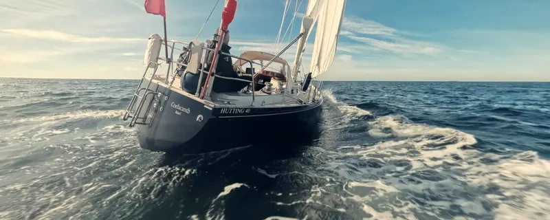 Coelacanth sailing to England