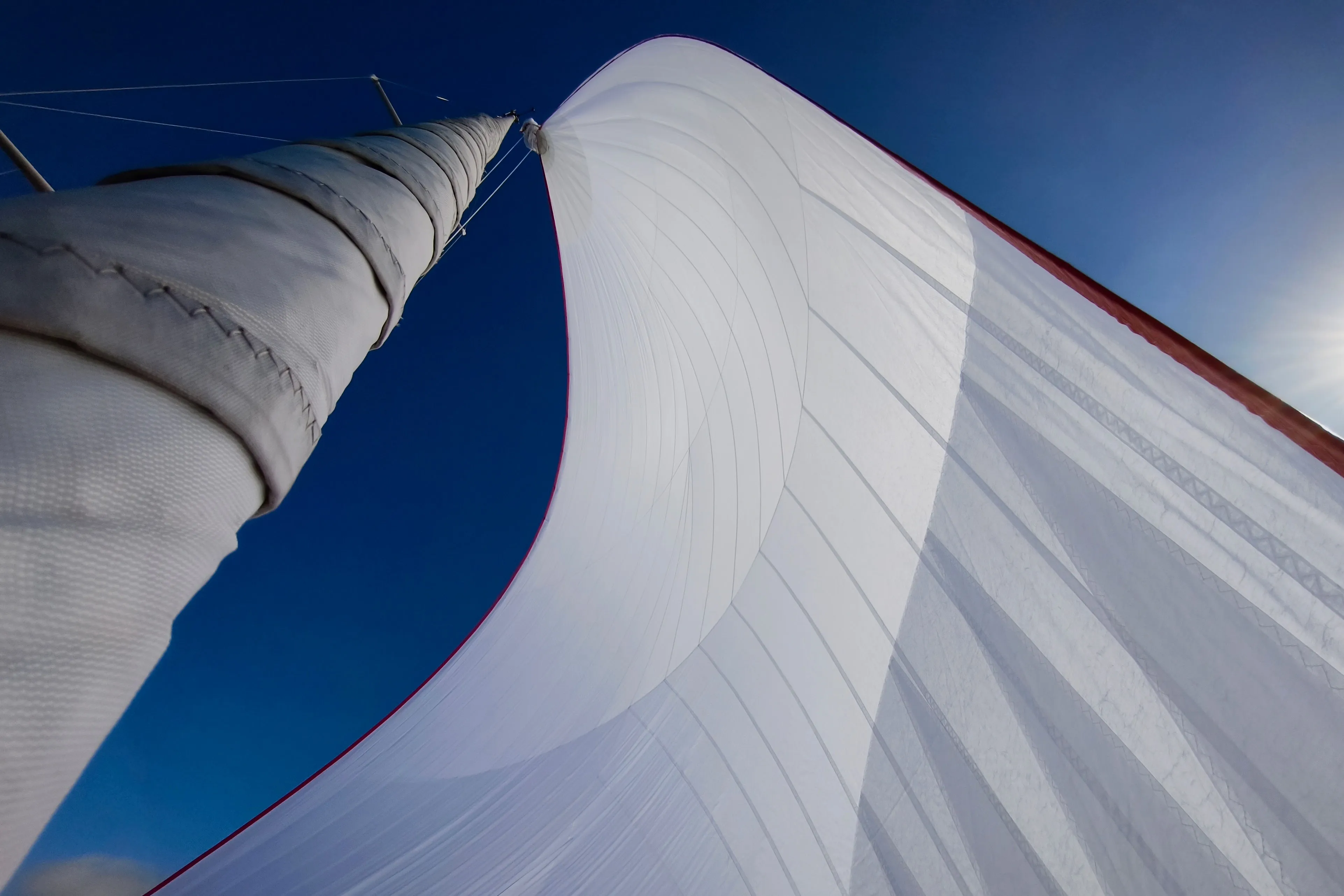 Sailing with the new gennaker.
